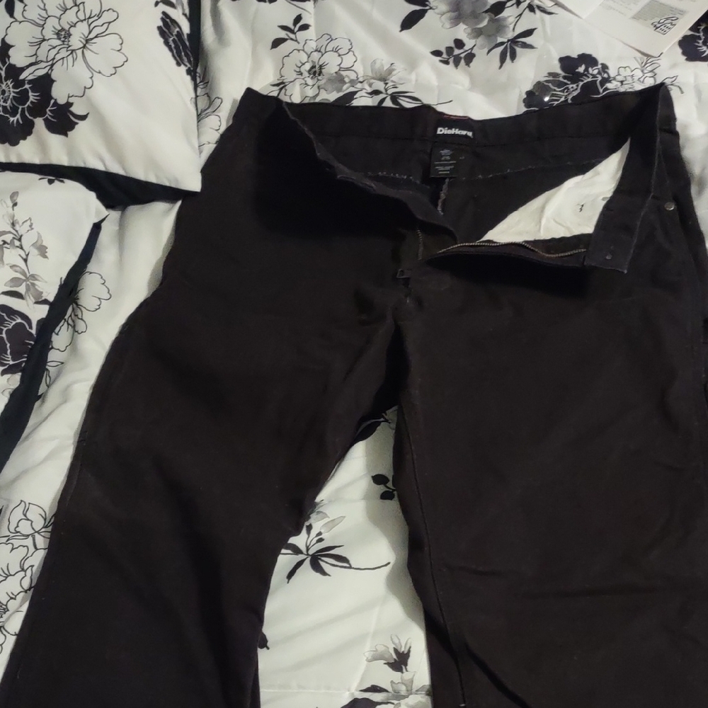DieHard Men's Black Work Pants, Canvas Material.